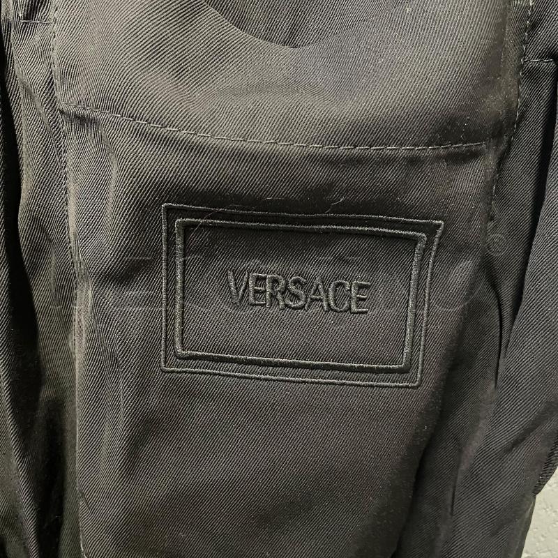 PANTALONE DONNA VERSACE NERO AMPIO COULISSE TASCHE | Mercatino dell'Usato Corbetta 4