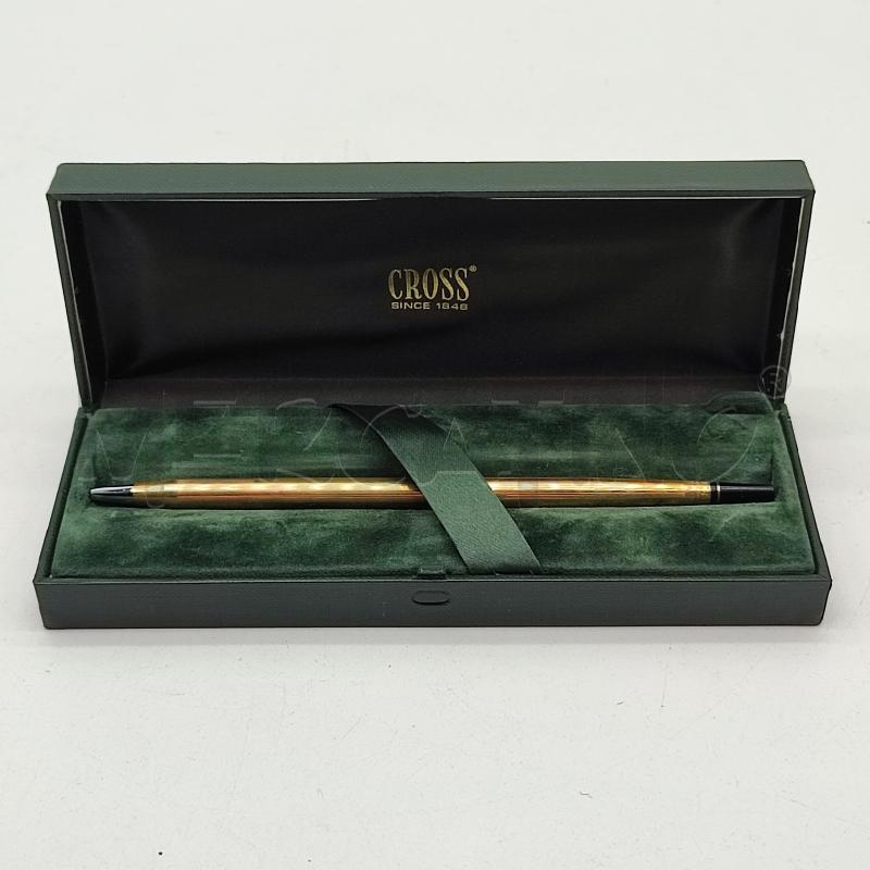 PENNA A SFERA CROSS 10K GOLD FILLED  | Mercatino dell'Usato Corbetta 1