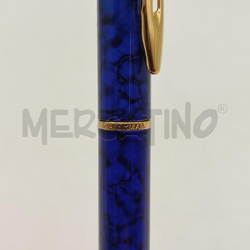 PENNA A SFERA WATERMAN BLU MARMORIZZATA | Mercatino dell'Usato Corbetta 3