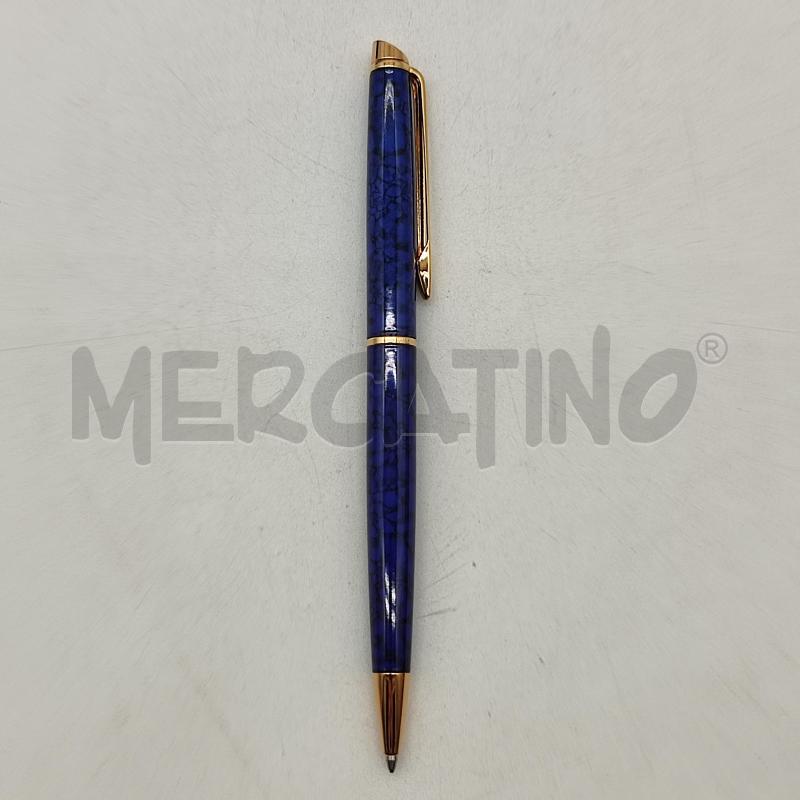 PENNA A SFERA WATERMAN BLU MARMORIZZATA | Mercatino dell'Usato Corbetta 4
