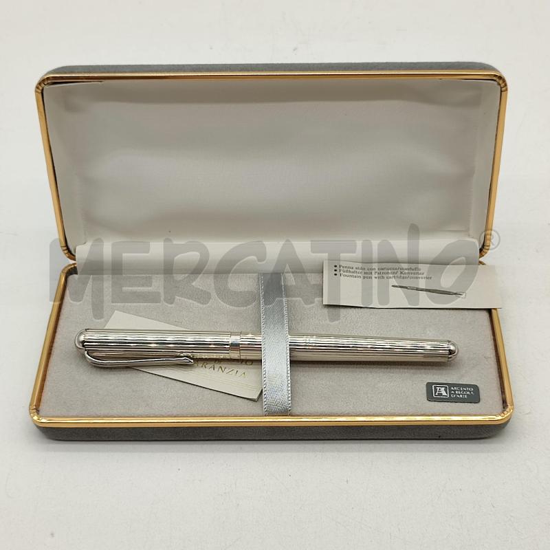 PENNA STILOGRAFICA ARGENTATA | Mercatino dell'Usato Corbetta 1
