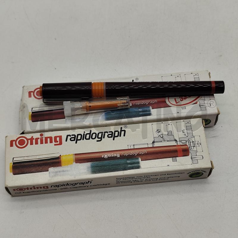 PENNE ROTRING RAPIDOGRAPH .40MM 155040 2PZ | Mercatino dell'Usato Corbetta 1