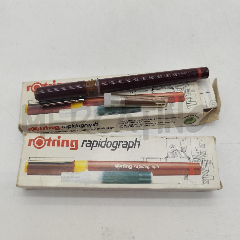 PENNE ROTRING RAPIDOGRAPH .50MM 155050 2PZ | Mercatino dell'Usato Corbetta 1