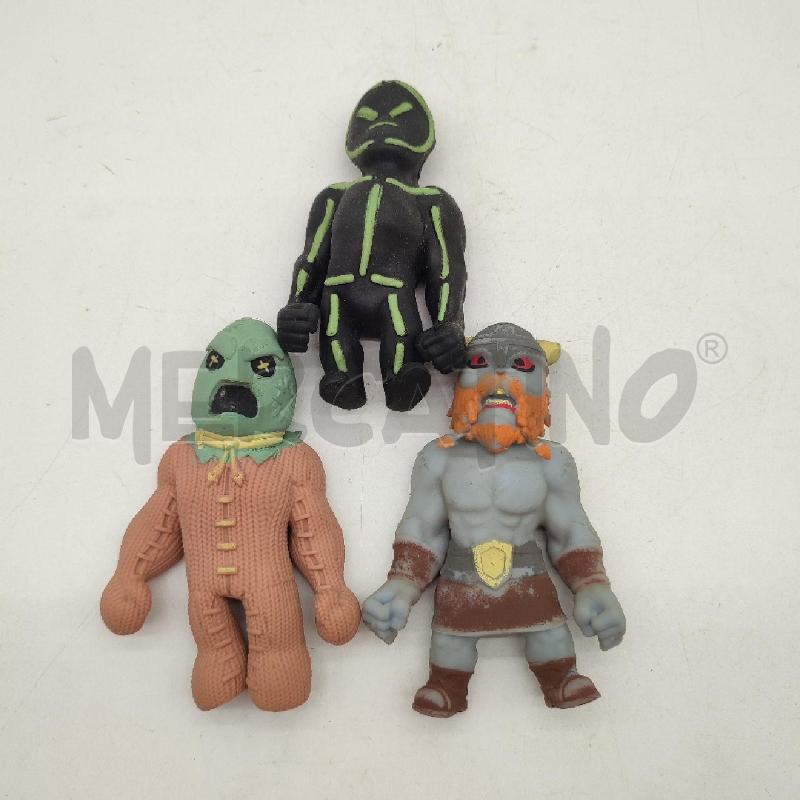 PERSONAGGI MONSTERFLEX SUPER STRETCHY 3PZ | Mercatino dell'Usato Corbetta 1
