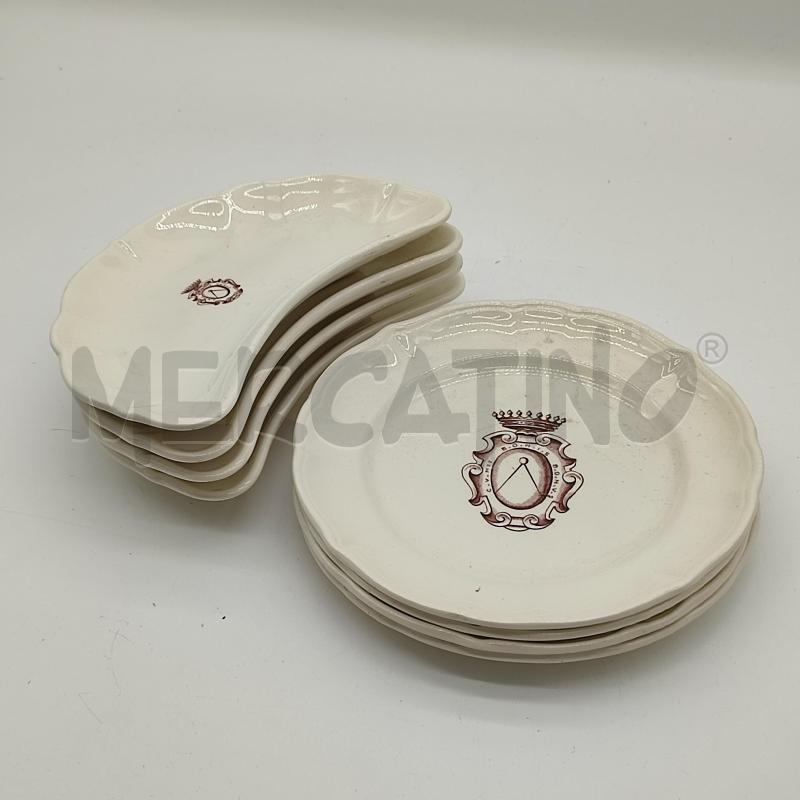 PIATTI LAVENO PZ. 4 DOLCE + 4 ANTIPASTO OROLOGIO | Mercatino dell'Usato Corbetta 1