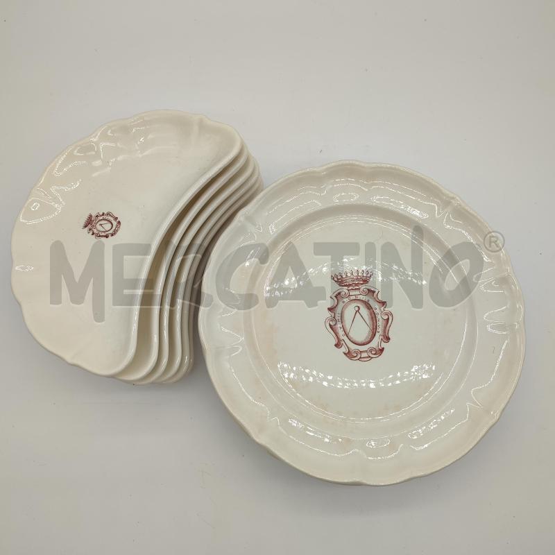 PIATTI LAVENO PZ. 6 PIANI + 6 ANTIPASTI OROLOGIO | Mercatino dell'Usato Corbetta 2