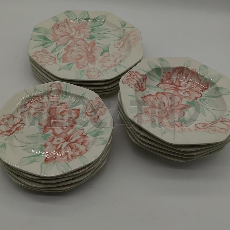 PIATTI PZ. 5+6+6 PAGNOSSIN 8904 OTTAGONALI | Mercatino dell'Usato Corbetta 3