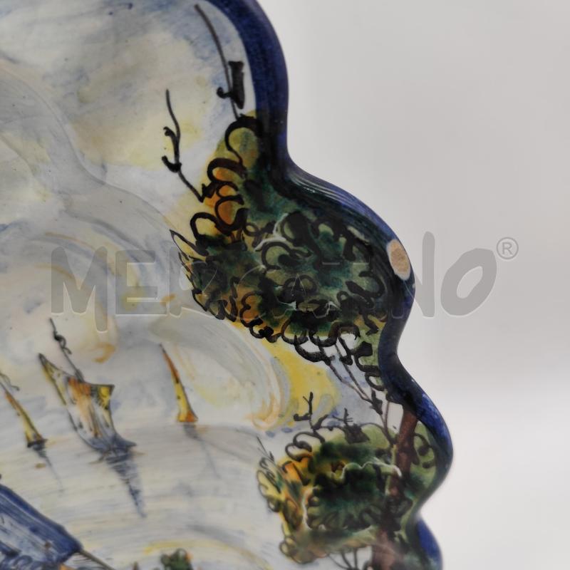 PIATTO A. 40CM DAMA E CAVALIERE CASTELLO SFONDO | Mercatino dell'Usato Corbetta 3