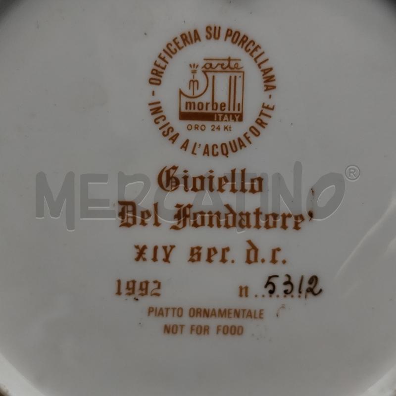 PIATTO ARTE MORBELLI GIOIELLO DEL FONDATORE 5312 | Mercatino dell'Usato Corbetta 2