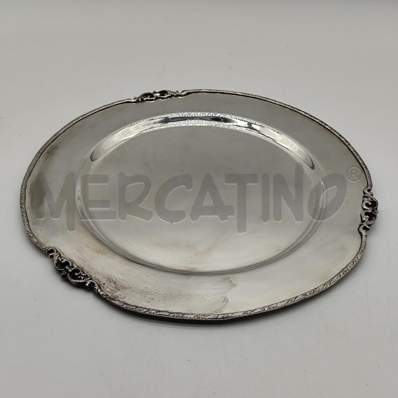PIATTO DA PORTATA OLD SHEFFIELD BORDO DECORATO | Mercatino dell'Usato Corbetta 1