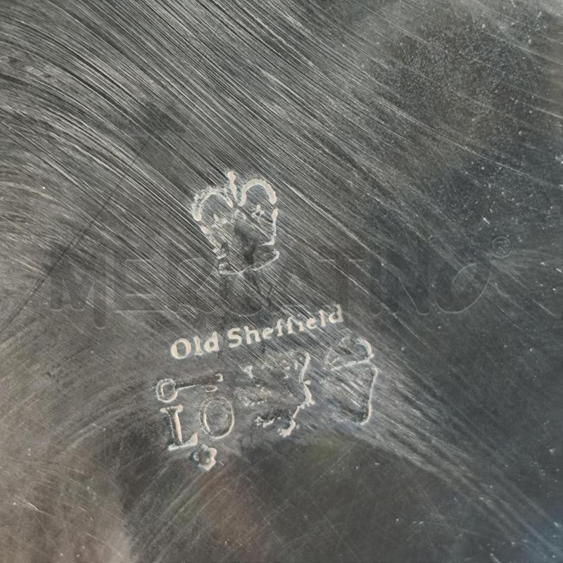 PIATTO DA PORTATA OLD SHEFFIELD BORDO DECORATO | Mercatino dell'Usato Corbetta 2