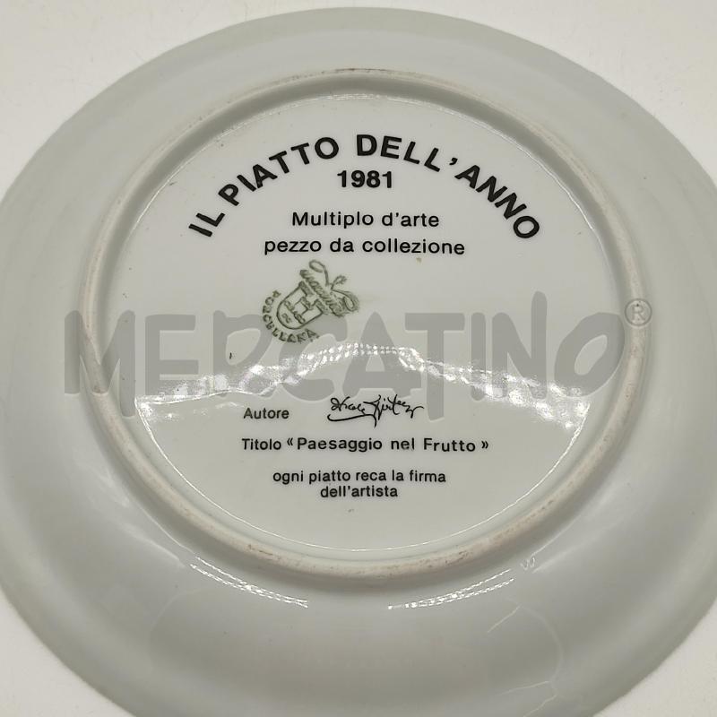 PIATTO DELL'ANNO 1981 ERCOLE PIGNATELLI - PAESAGGIO NEL FRUTTO | Mercatino dell'Usato Corbetta 2