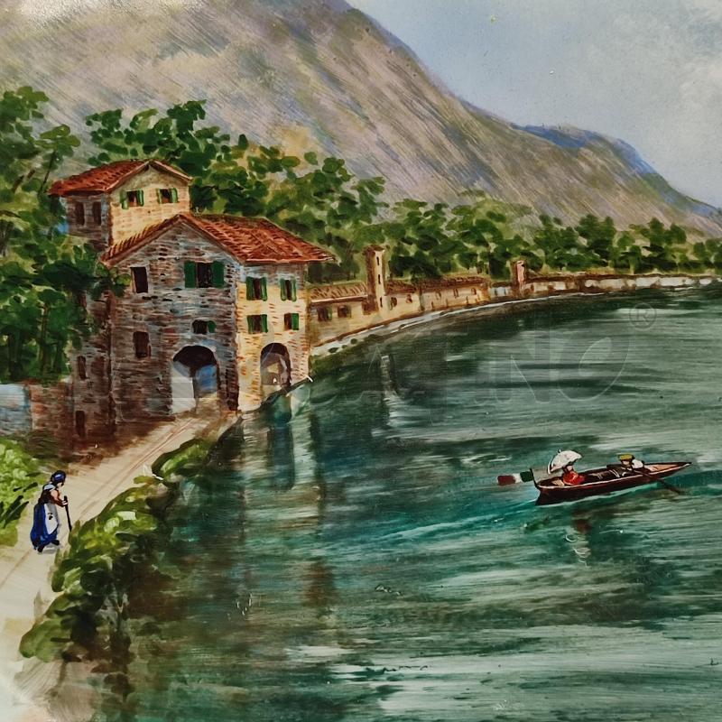 PIATTO S.C.RICHARD GRANDE DIP. A MANO COSTA LAGO BARCHETTA | Mercatino dell'Usato Corbetta 2