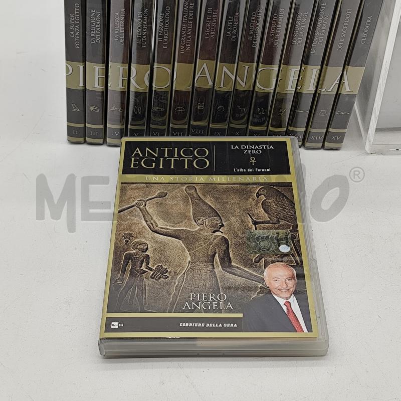 PIERO ANGELA ANTICO EGITTO 15 DVD RAI CORRIERE DELLA SERA  | Mercatino dell'Usato Corbetta 2