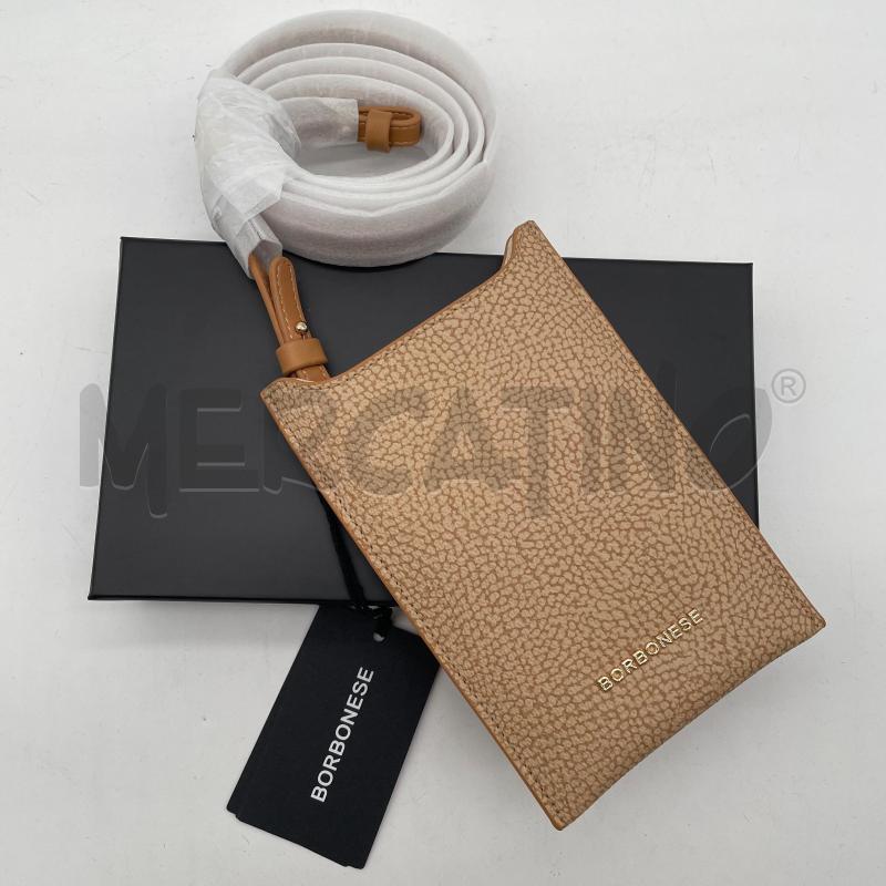 POCHETTE BORBONESE PORTACELLULARE BEIGE TRACOLLA | Mercatino dell'Usato Corbetta 1