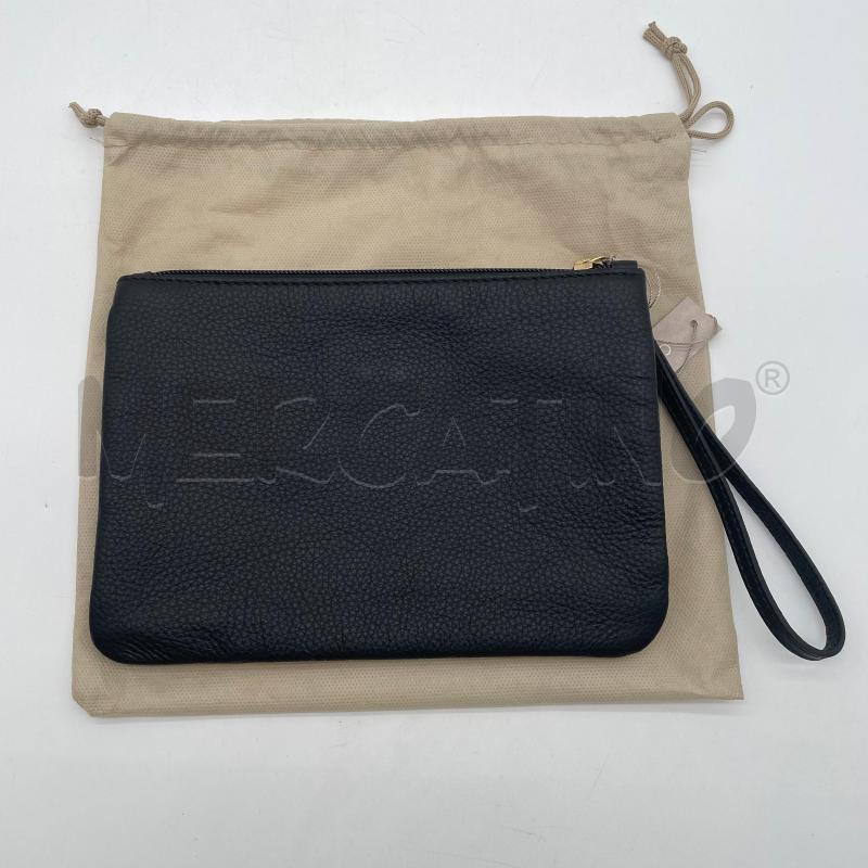 POCHETTE COCCINELLE NERO PELLE LACCIO MANO | Mercatino dell'Usato Corbetta 3