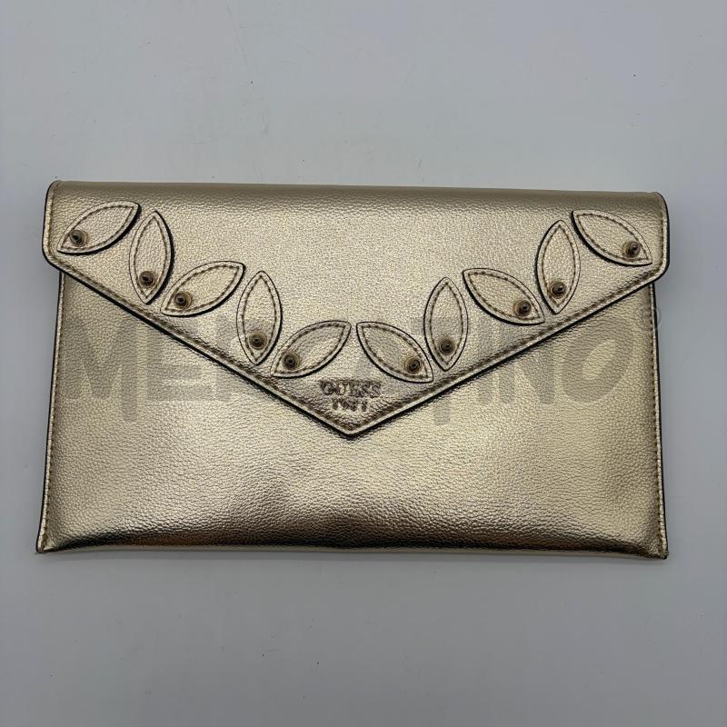POCHETTE GUESS MART DORATA FOGLIE | Mercatino dell'Usato Corbetta 1