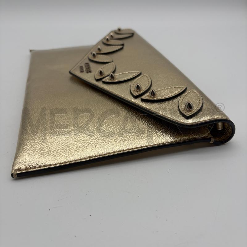 POCHETTE GUESS MART DORATA FOGLIE | Mercatino dell'Usato Corbetta 4