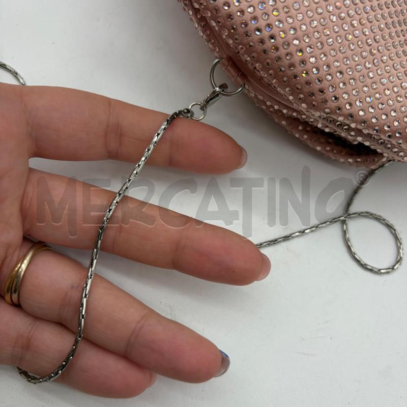 POCHETTE TWENTY FOURHAITCH ROSA RASO CRISTALLI | Mercatino dell'Usato Corbetta 5