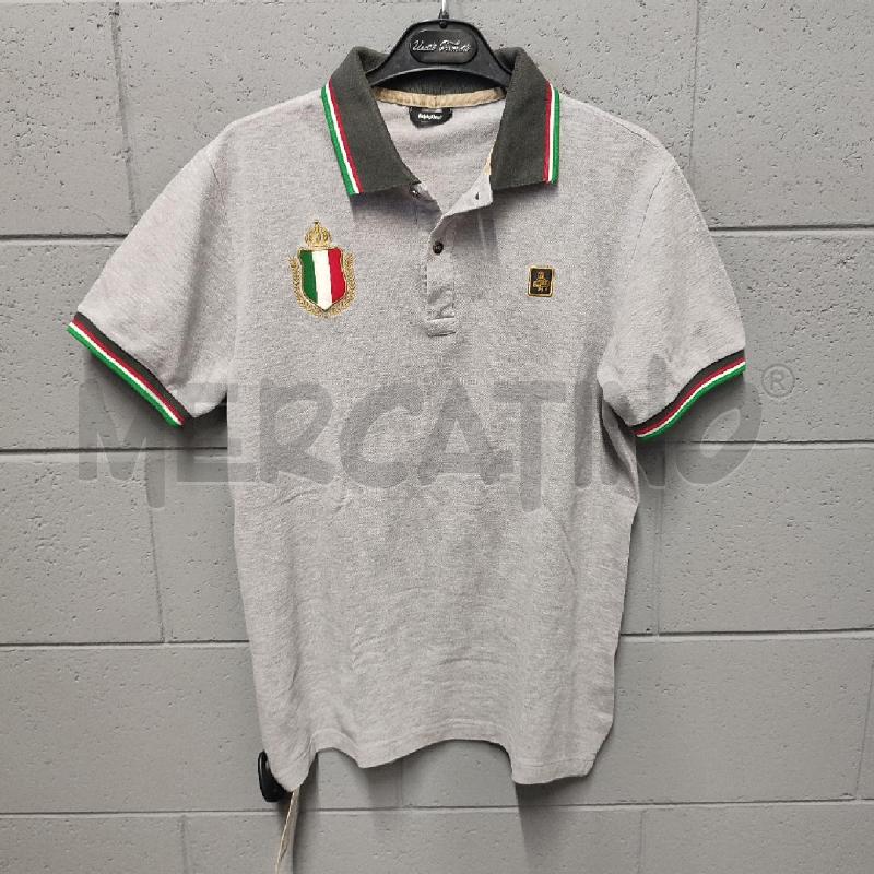 POLO UOMO REFRIGIWEAR GRIGIO STEMMA BAND ITALIA | Mercatino dell'Usato Corbetta 1