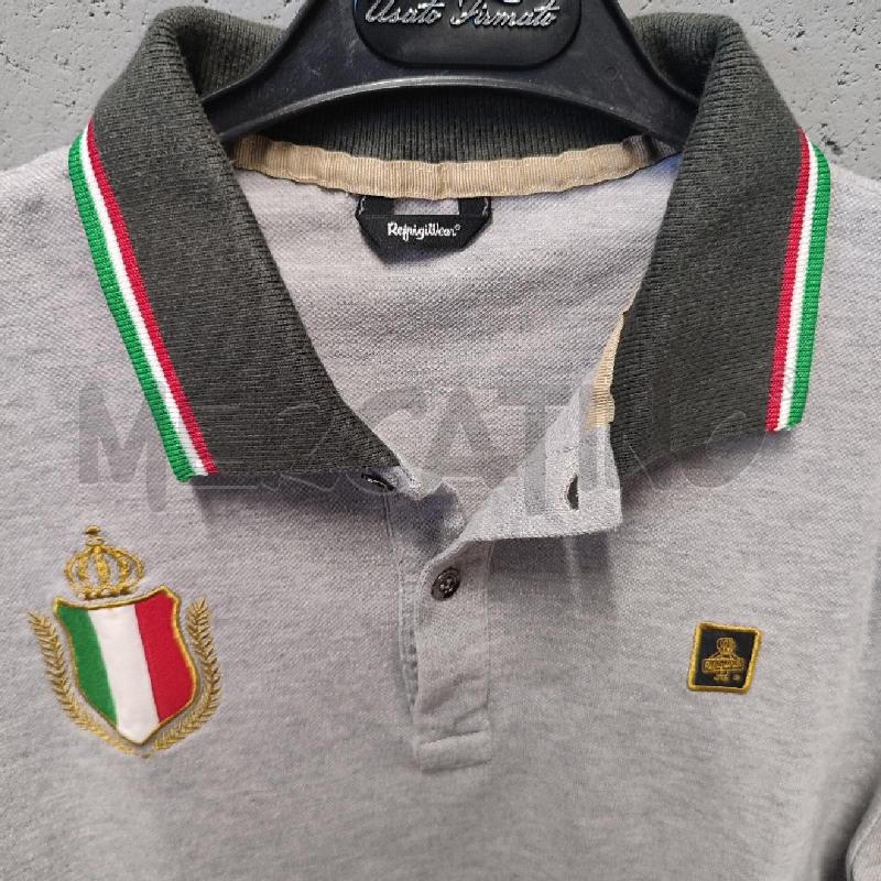 POLO UOMO REFRIGIWEAR GRIGIO STEMMA BAND ITALIA | Mercatino dell'Usato Corbetta 2