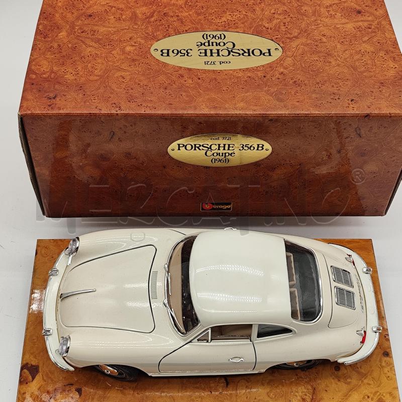 PORSCHE 356B COUPE 1961 BURAGO 3721 1/18 MODELLINO  | Mercatino dell'Usato Corbetta 2