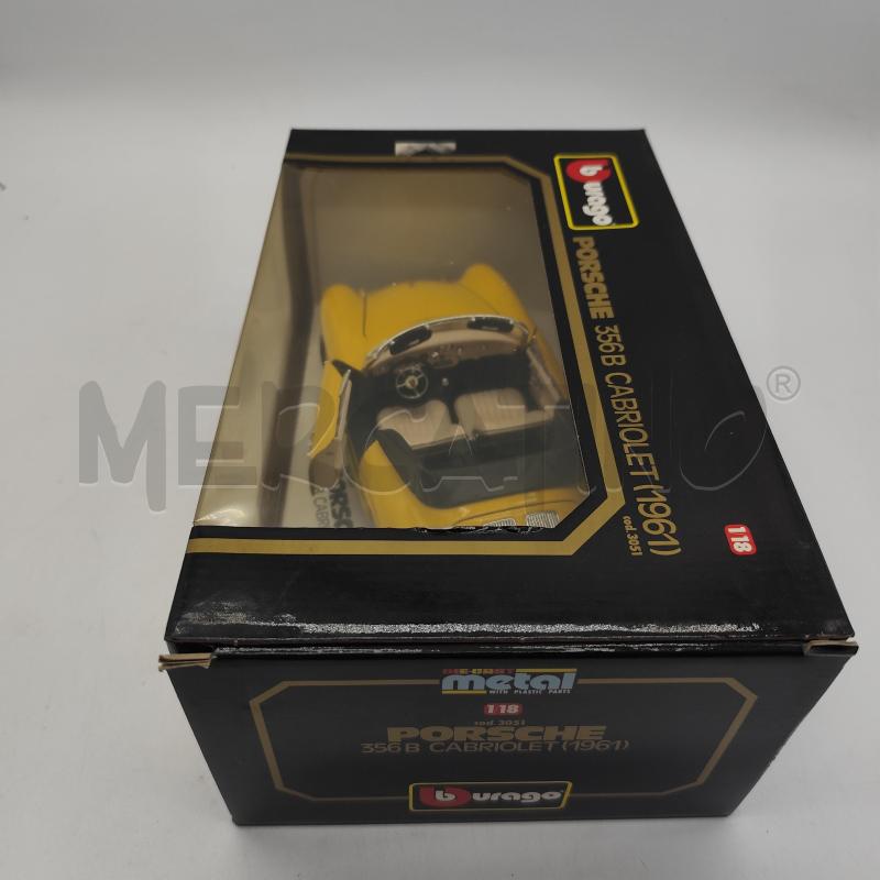 PORSCHE 356 B CABRIOLET 1961 BBURAGO 3051 1/18 MODELLINO | Mercatino dell'Usato Corbetta 2