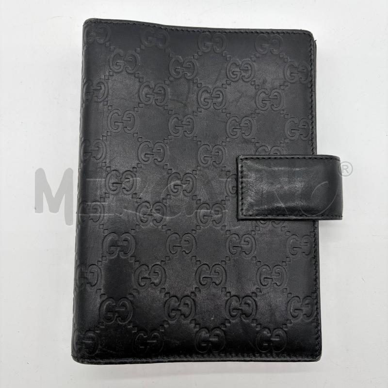 PORTAAGENDA GUCCI GUCCISSIMA NERO PELLE | Mercatino dell'Usato Corbetta 1