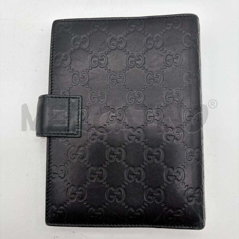 PORTAAGENDA GUCCI GUCCISSIMA NERO PELLE | Mercatino dell'Usato Corbetta 2