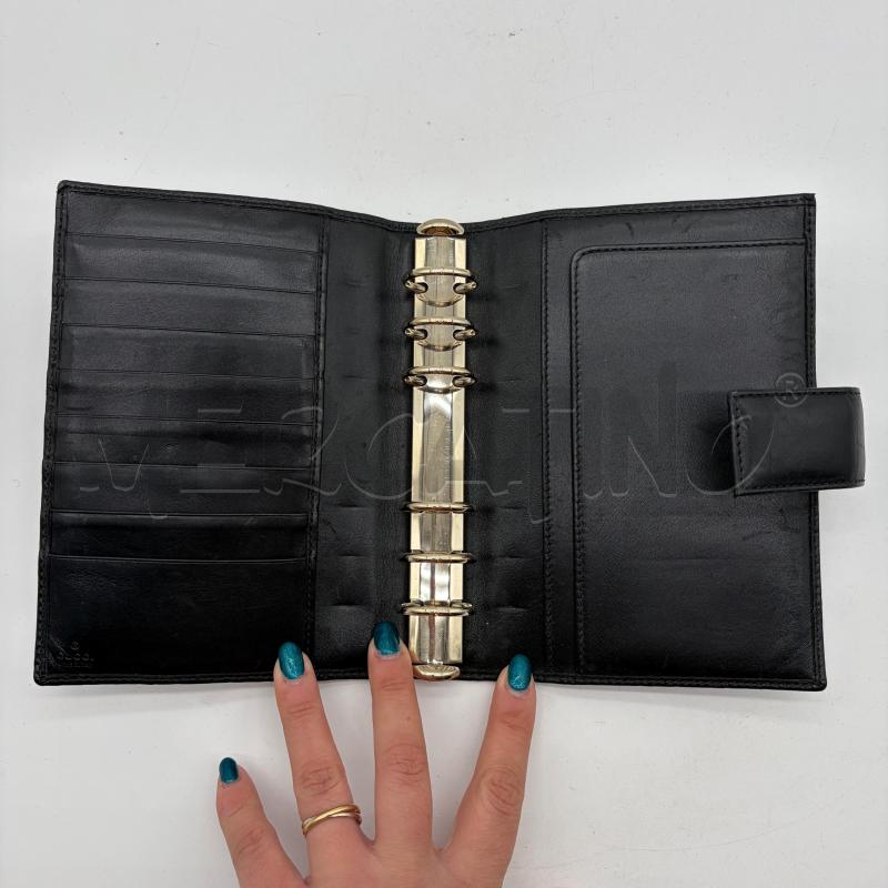 PORTAAGENDA GUCCI GUCCISSIMA NERO PELLE | Mercatino dell'Usato Corbetta 4