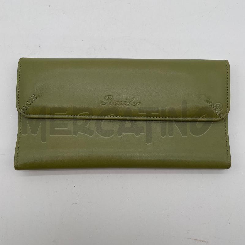 PORTAFOGLIO DONNA PINEIDER VERDE PELLE  | Mercatino dell'Usato Corbetta 1