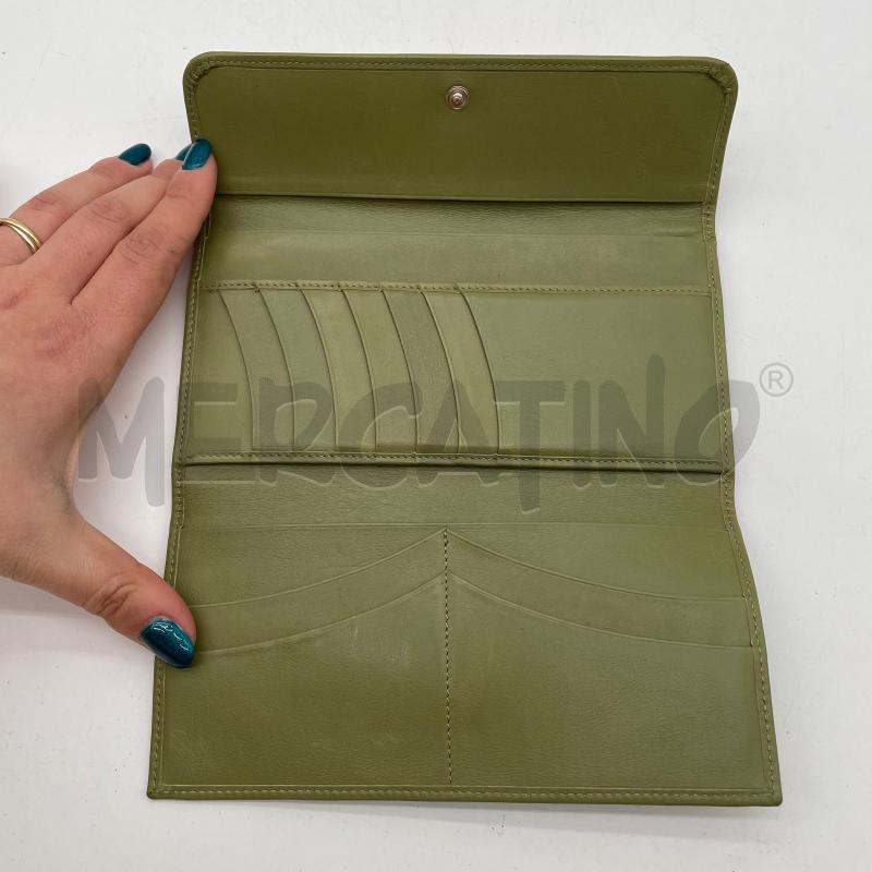 PORTAFOGLIO DONNA PINEIDER VERDE PELLE  | Mercatino dell'Usato Corbetta 4