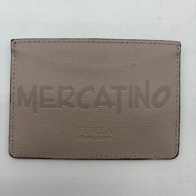 PORTATESSERE FURLA ECRU FARFALLA FIORI | Mercatino dell'Usato Corbetta 2