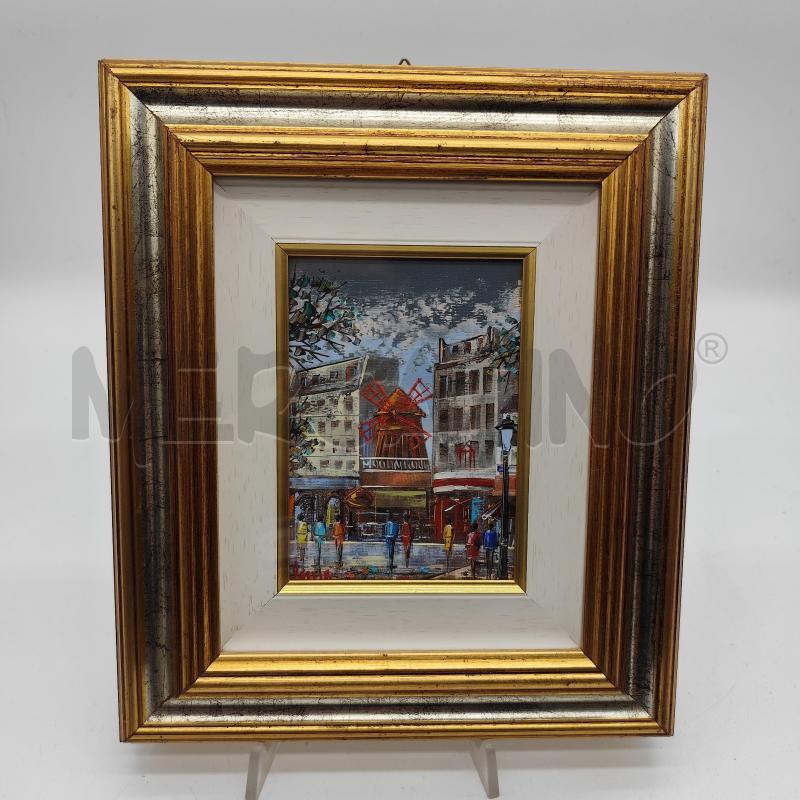 QUADRETTO PARIGI MOULIN ROUGE 28X24 | Mercatino dell'Usato Corbetta 1