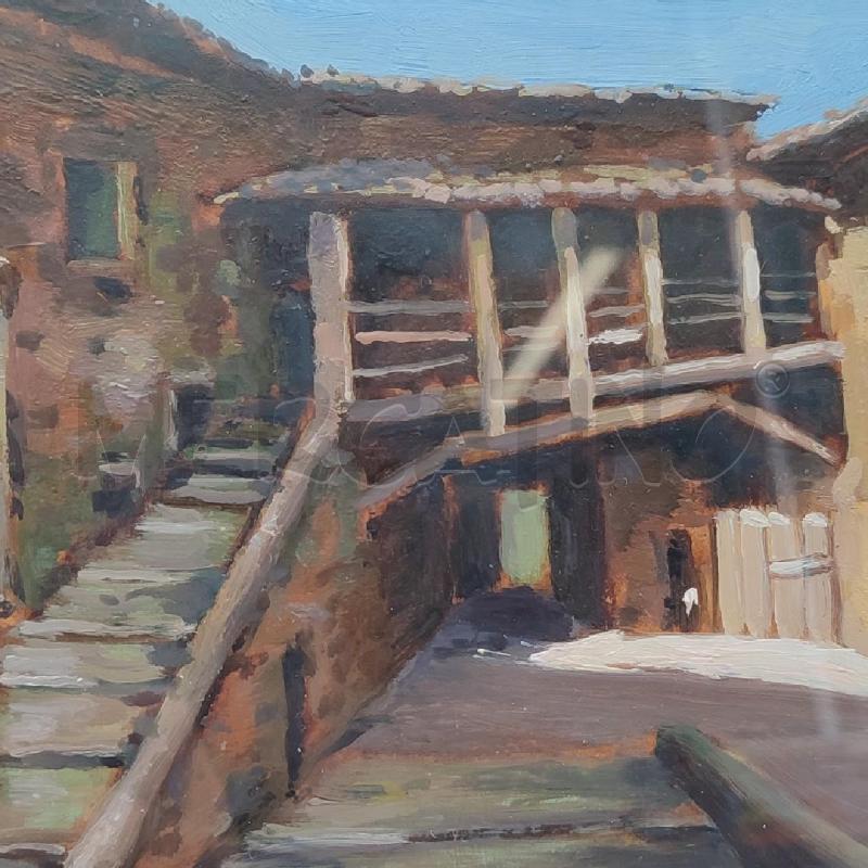 QUADRO A.PUTTINI CORTILE INTERNO SCALE | Mercatino dell'Usato Corbetta 3