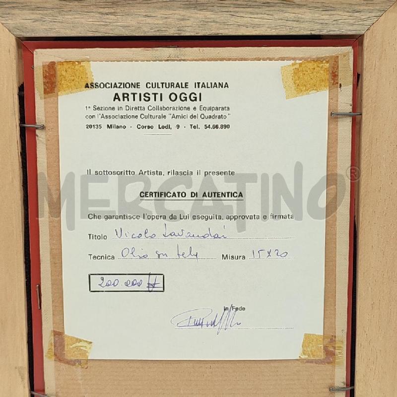 QUADRO A.PUTTINI VICOLO LAVANDAI  | Mercatino dell'Usato Corbetta 4