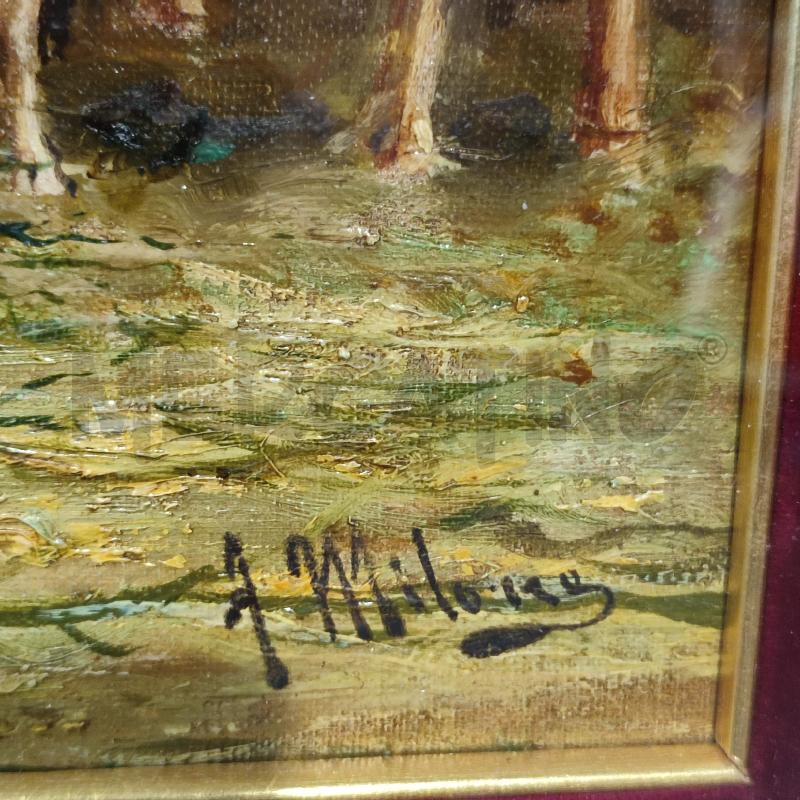 QUADRO ANTONIO MILONE PECORE OLIO SU TELA | Mercatino dell'Usato Corbetta 3