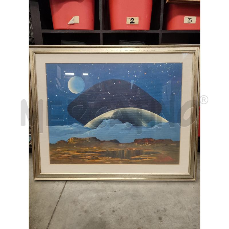QUADRO ERMENEGILDO ANGILELLA - DISCO NOTTURNA | Mercatino dell'Usato Corbetta 1