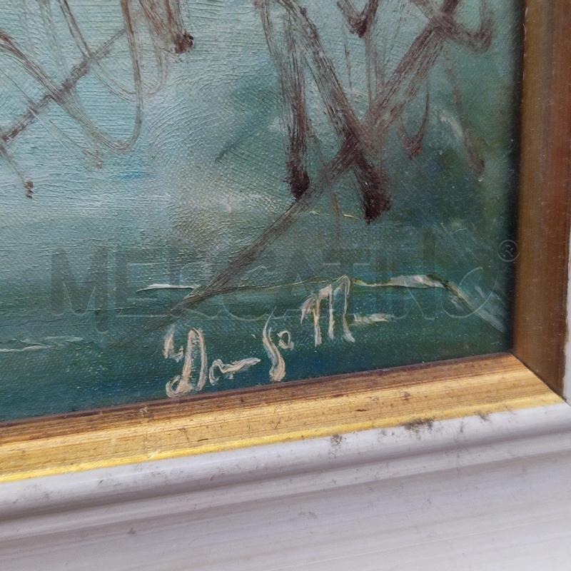 QUADRO LAGHETTO FOGLIE SCURE | Mercatino dell'Usato Corbetta 2