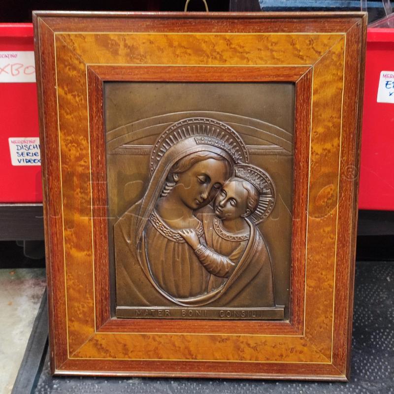 QUADRO MADONNA CON BAMBINO MATER BONI CONSILII | Mercatino dell'Usato Corbetta 1