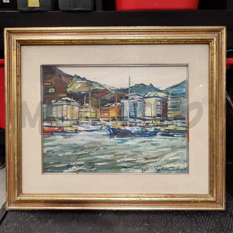 QUADRO MARIANI VALENTINI MOLO BARCHE | Mercatino dell'Usato Corbetta 1