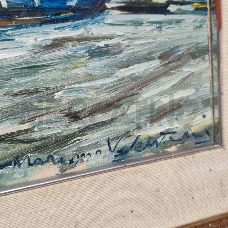QUADRO MARIANI VALENTINI MOLO BARCHE | Mercatino dell'Usato Corbetta 2