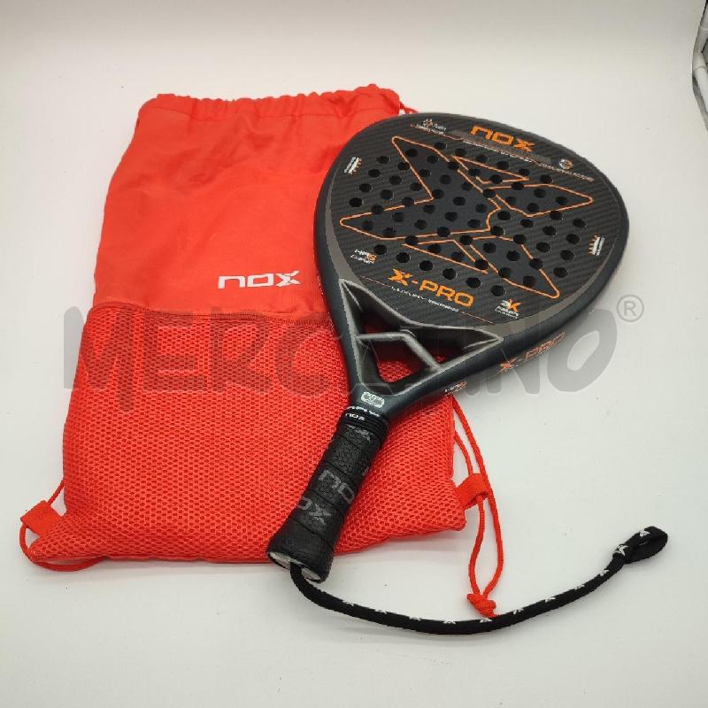 RACCHETTA PADEL NOX X PRO NERO ARANCIO | Mercatino dell'Usato Corbetta 1
