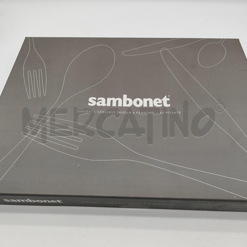 SAMBONET SINTESI SERVIZIO POSATE 6 PERSONE 42PZ | Mercatino dell'Usato Corbetta 3
