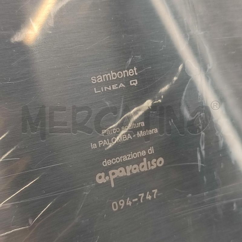 SAMBONET VASSOIO LINEA Q DECORAZIONE A.PARADISO | Mercatino dell'Usato Corbetta 4