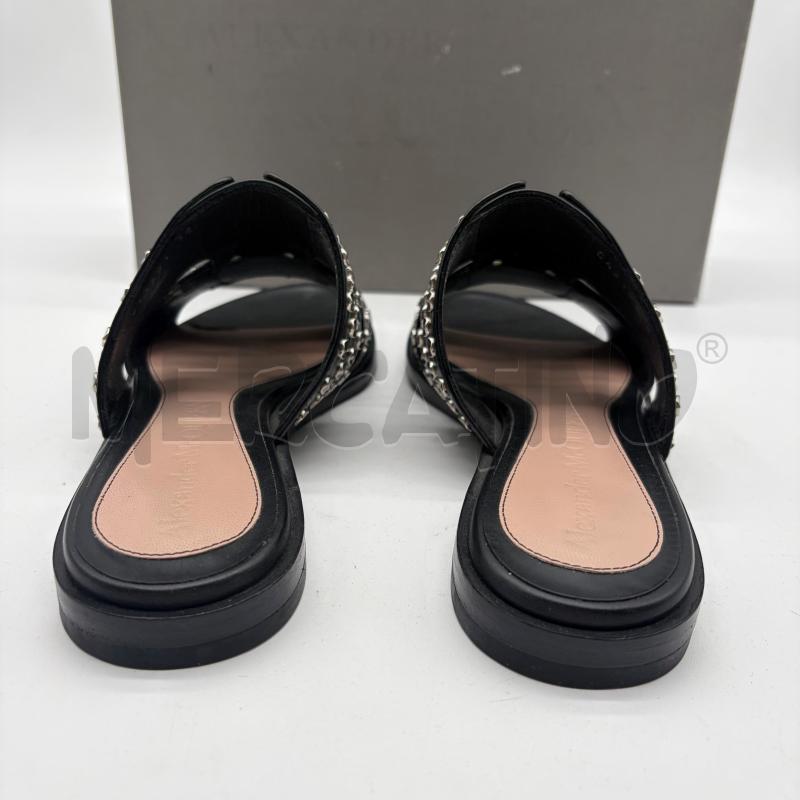 SANDALI DONNA ALEXANDER MCQUEEN NERO BORCHIE | Mercatino dell'Usato Corbetta 4