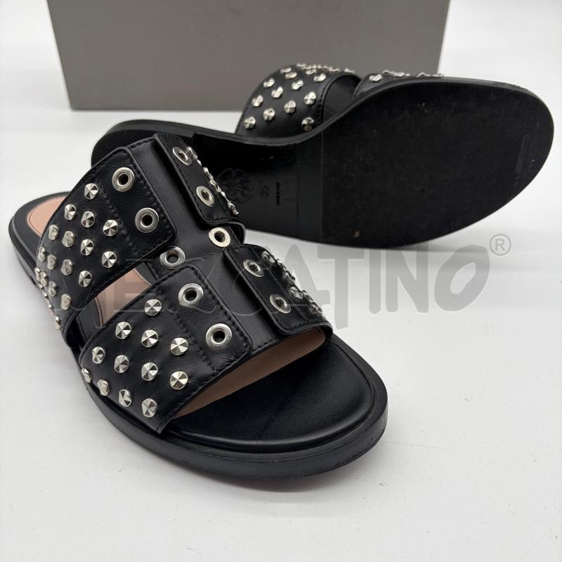 SANDALI DONNA ALEXANDER MCQUEEN NERO BORCHIE | Mercatino dell'Usato Corbetta 5