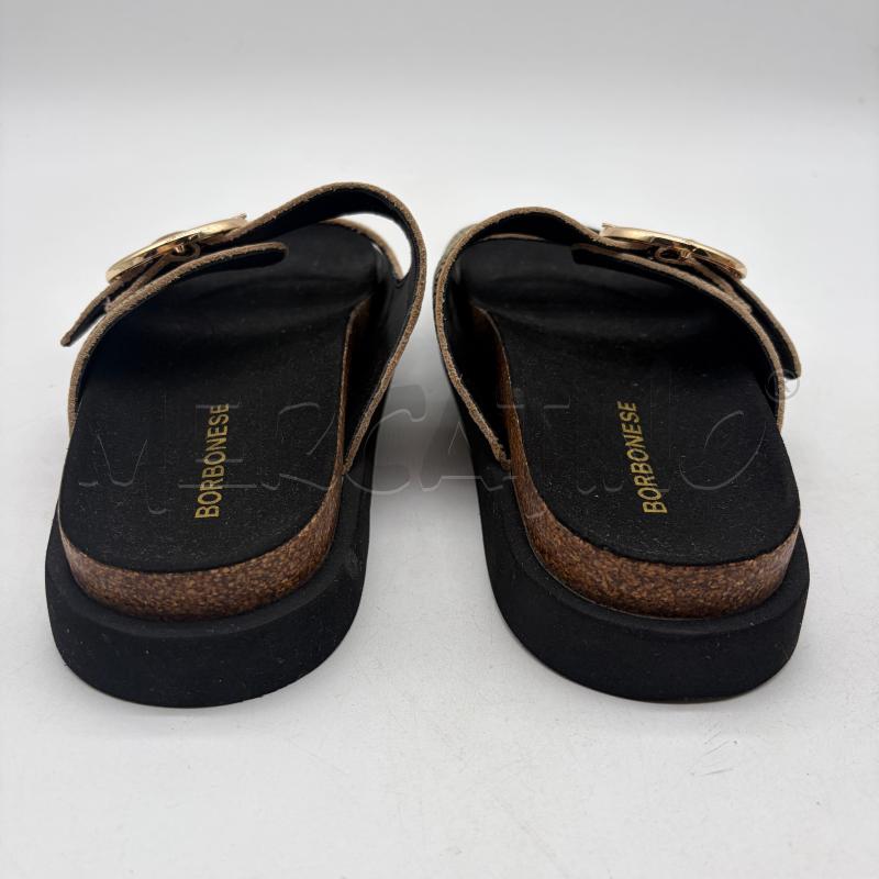 SANDALI DONNA BORBONESE DOPPIA FASCIA MACULATO MARR/ECRU | Mercatino dell'Usato Corbetta 3