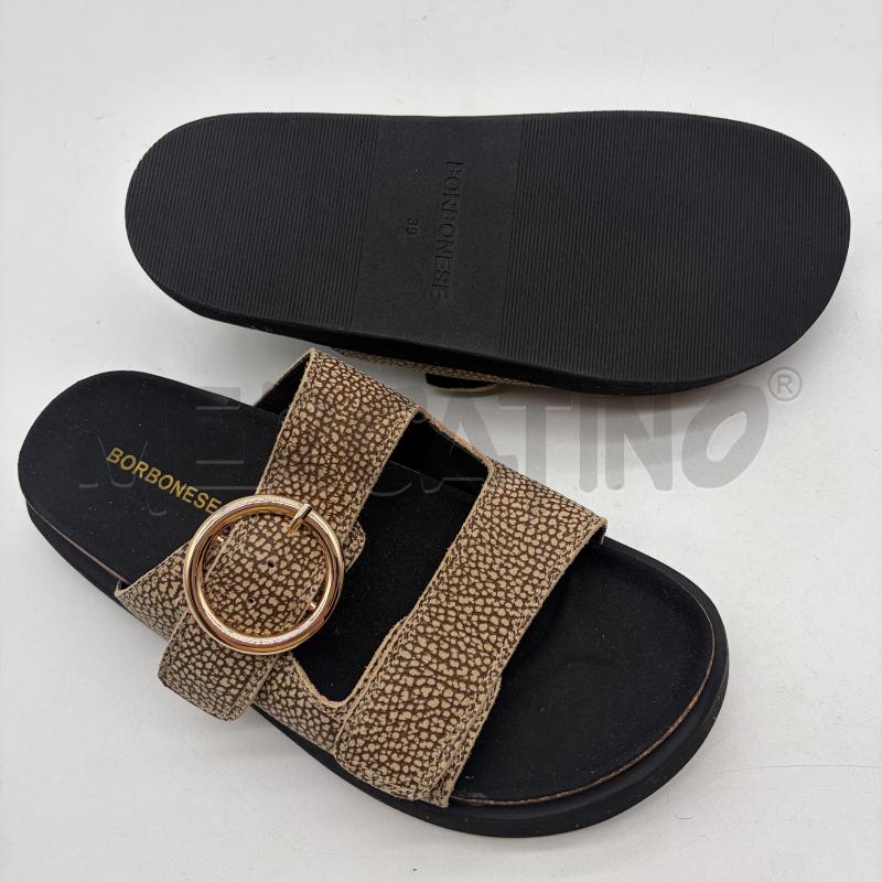 SANDALI DONNA BORBONESE DOPPIA FASCIA MACULATO MARR/ECRU | Mercatino dell'Usato Corbetta 5
