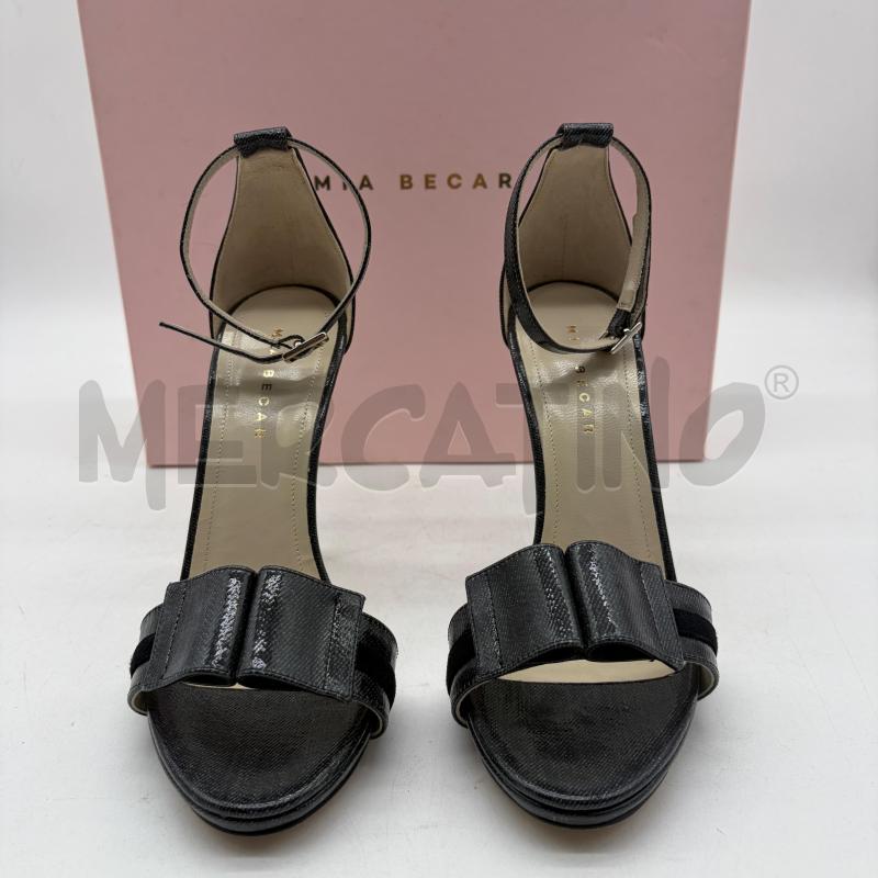 SANDALI TACCHI MIA BECAR EFF JEANS NERO VERNICE | Mercatino dell'Usato Corbetta 2